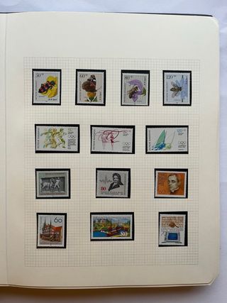 Álbum Sellos Alemania BRD 1984/95 Nuevos 50 Página