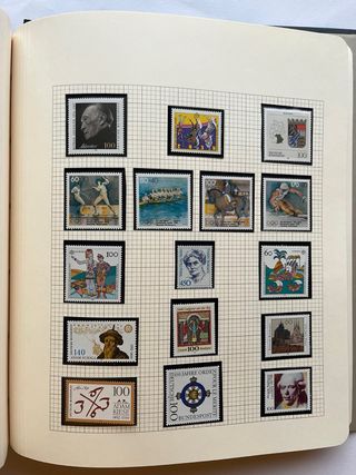 Álbum Sellos Alemania BRD 1984/95 Nuevos 50 Página