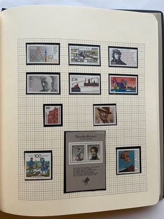 Álbum Sellos Alemania BRD 1984/95 Nuevos 50 Página