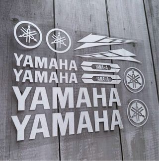 KIT PEGATINAS YAMAHA LOGO MOTO R1 R2 R6 WRF YZF MT
