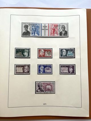 Álbum Sellos Francia 1960/1972 Usados 53 Páginas