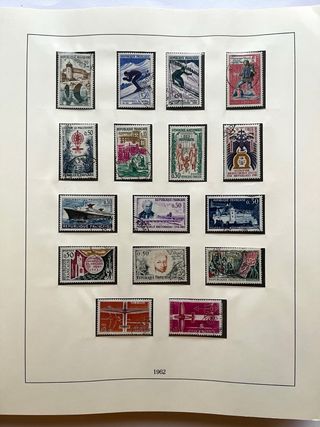 Álbum Sellos Francia 1960/1972 Usados 53 Páginas