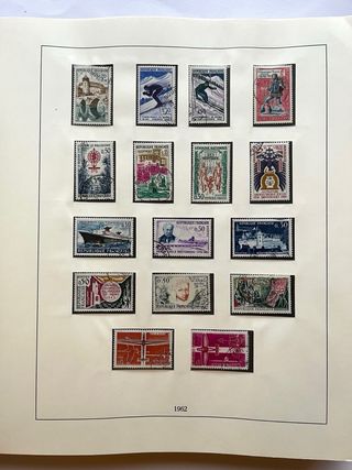 Álbum Sellos Francia 1960/1972 Usados 53 Páginas