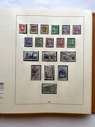 Álbum Sellos Francia 1960/1972 Usados 53 Páginas