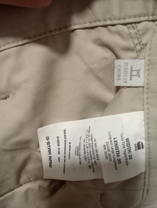 Pantalón chino RAW
