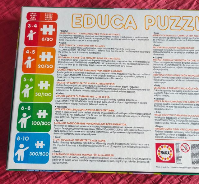 Puzles Educa tamática granja