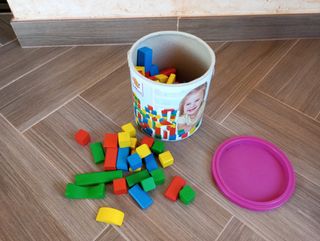 Piezas de construcción madera