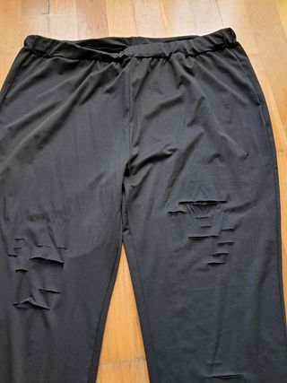 Pantalon mujer talla grande color negro 