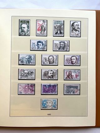 Álbum Sellos Francia 1980/1985 Usados