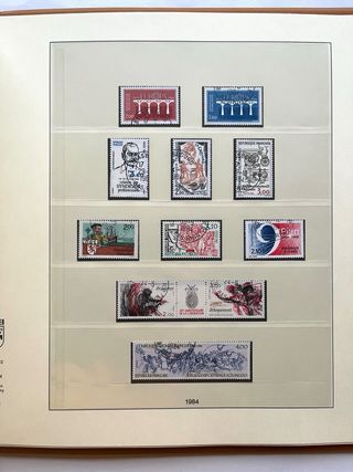 Álbum Sellos Francia 1980/1985 Usados