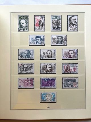 Álbum Sellos Francia 1980/1985 Usados