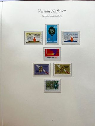 Álbum Sellos Naciones Unidas Nuevos**