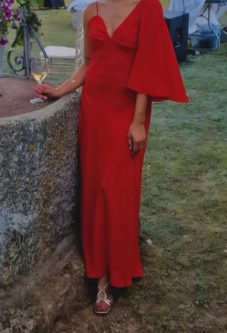 Vestido Invitada Rojo