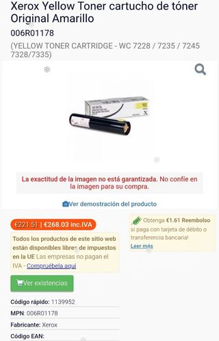 Toner Xerox 006R01178