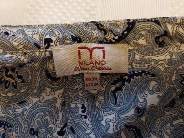 Blusa con estampado de cachemir de Milano