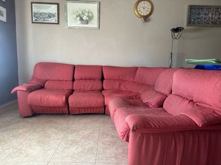 Sofa rinconera granate