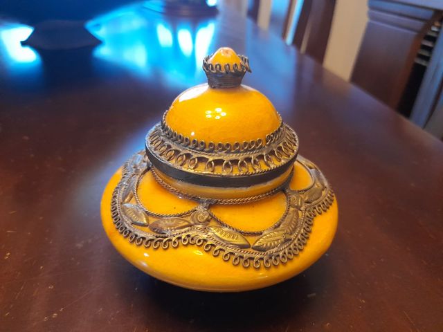 Juego 3 piezas cerámica marroquí