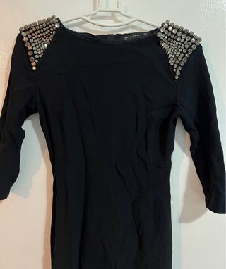 Vestido con piedras fiesta Zara