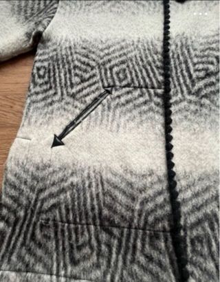 Abrigo parka talla 40 amplia lana