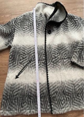 Abrigo parka talla 40 amplia lana