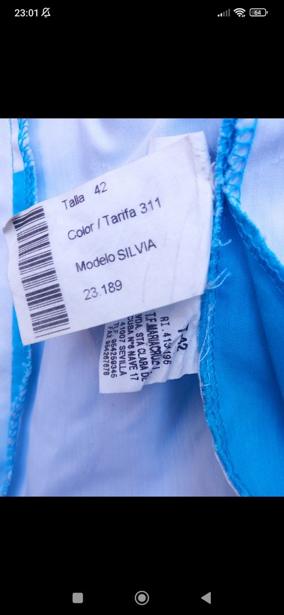 Traje de gitana (no hago envíos)