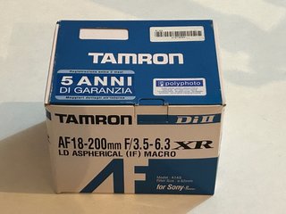 Objetivo Tamron 18-200 para Sony, nuevo