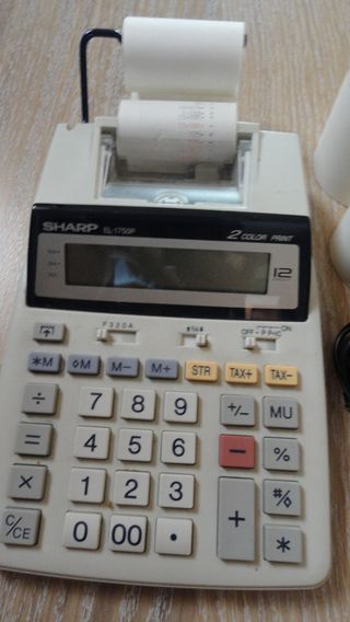 calcolatrice Sharp EL-1750P Portable 12-Digit