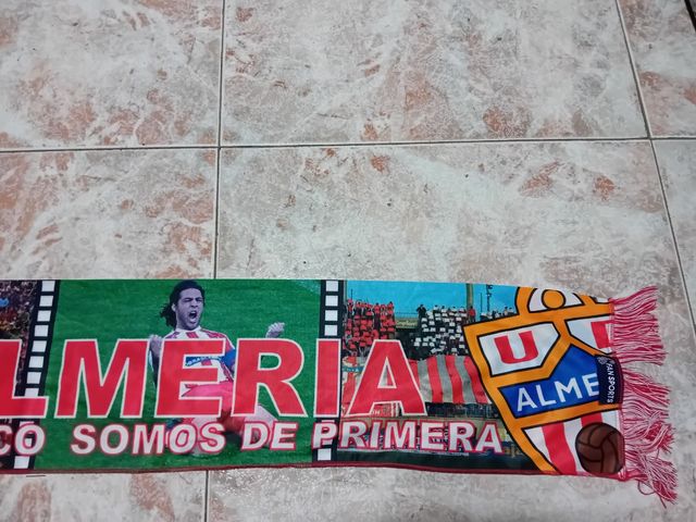 BUFANDA FÚTBOL ORIGINAL ALMERÍA ORTIZ