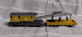 0001-Roco vagón grua y auxiliar