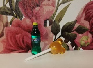 Mini refresco y piruleta para muñecas