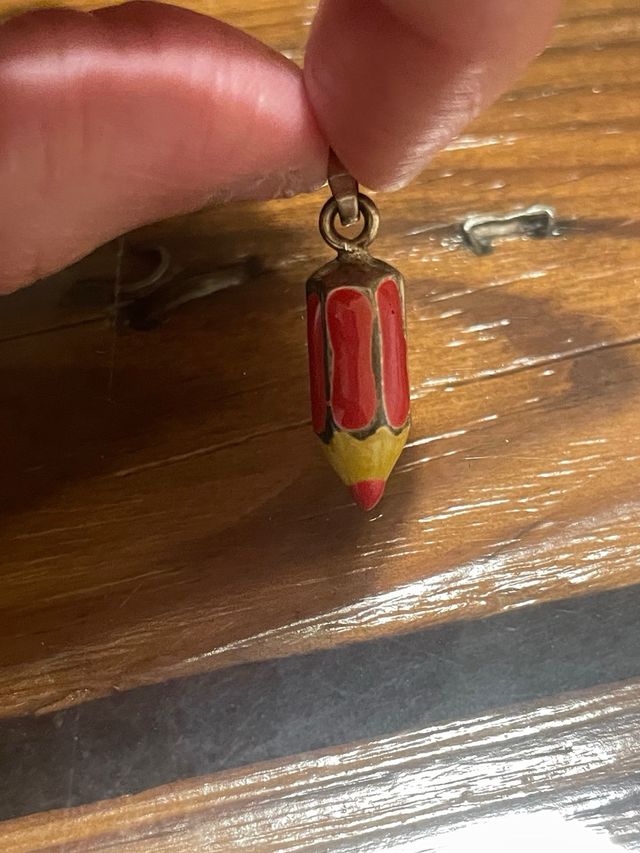 Colgante Lápiz de Plata y Esmalte