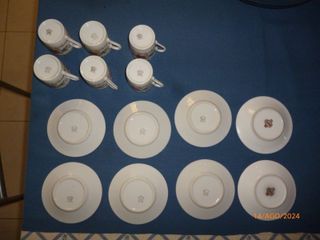 Servizio tazzine francese da 6 da Collezione