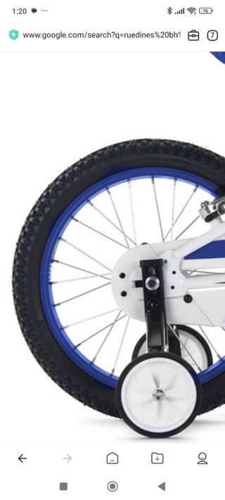 Ruedines bicicleta niño 16"