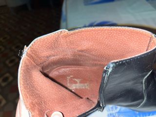 Botas / Botines de piel estampado de leopardo