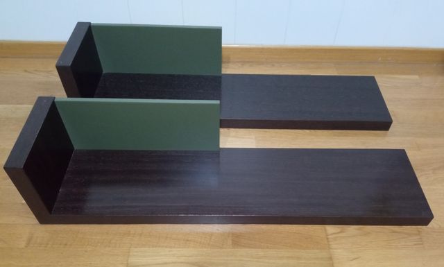 Estanterías de madera wengue