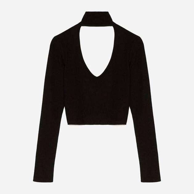 Crop top cut out de canalé