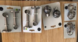 Kit cortina Cromo Mate