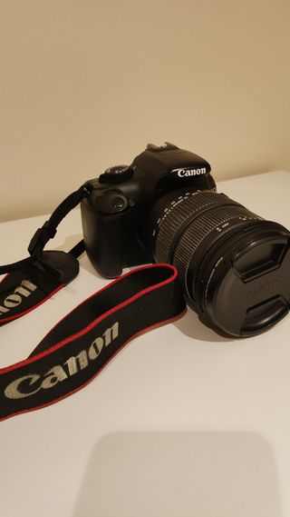 Camara Canon y teleobjetivo