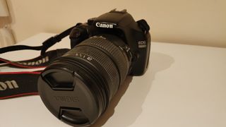 Camara Canon y teleobjetivo