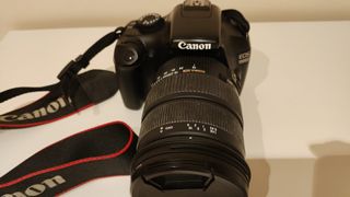 Camara Canon y teleobjetivo