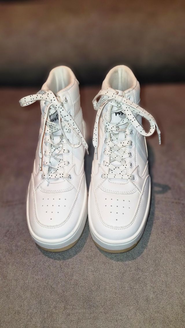 Zapatillas abotinadas blanco Bershka 39