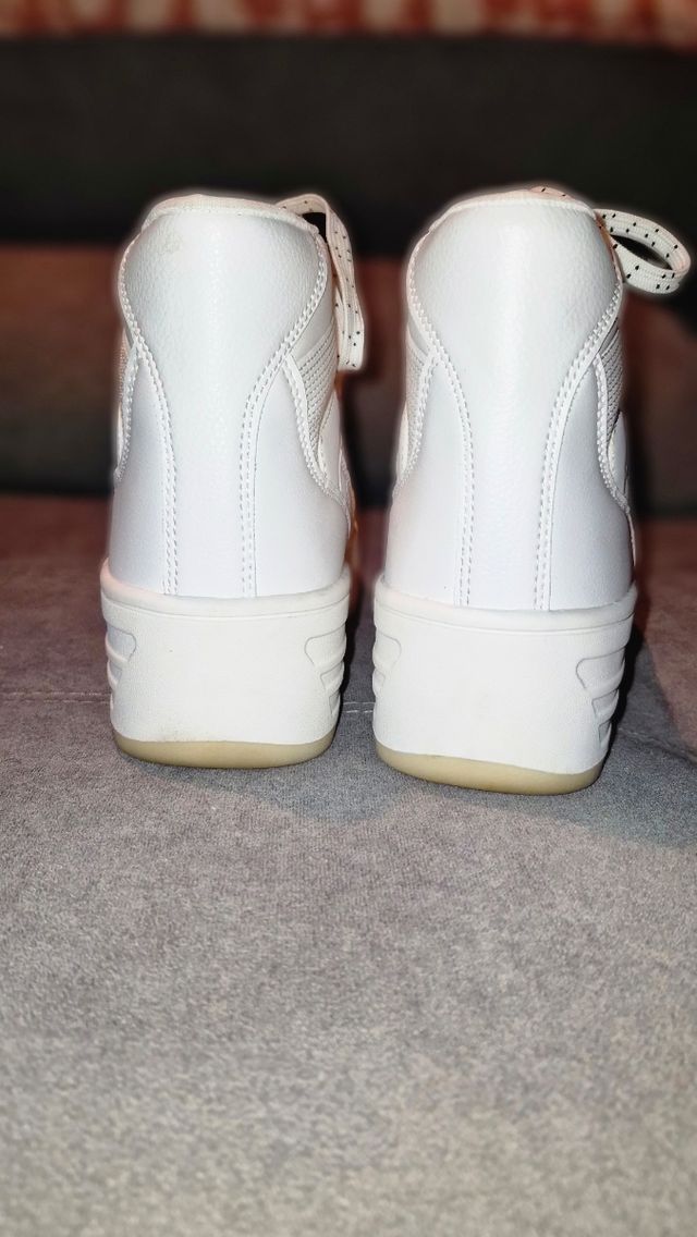 Zapatillas abotinadas blanco Bershka 39