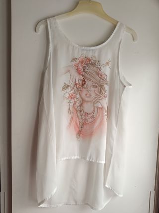 Blusa con transparencia, Mayoral