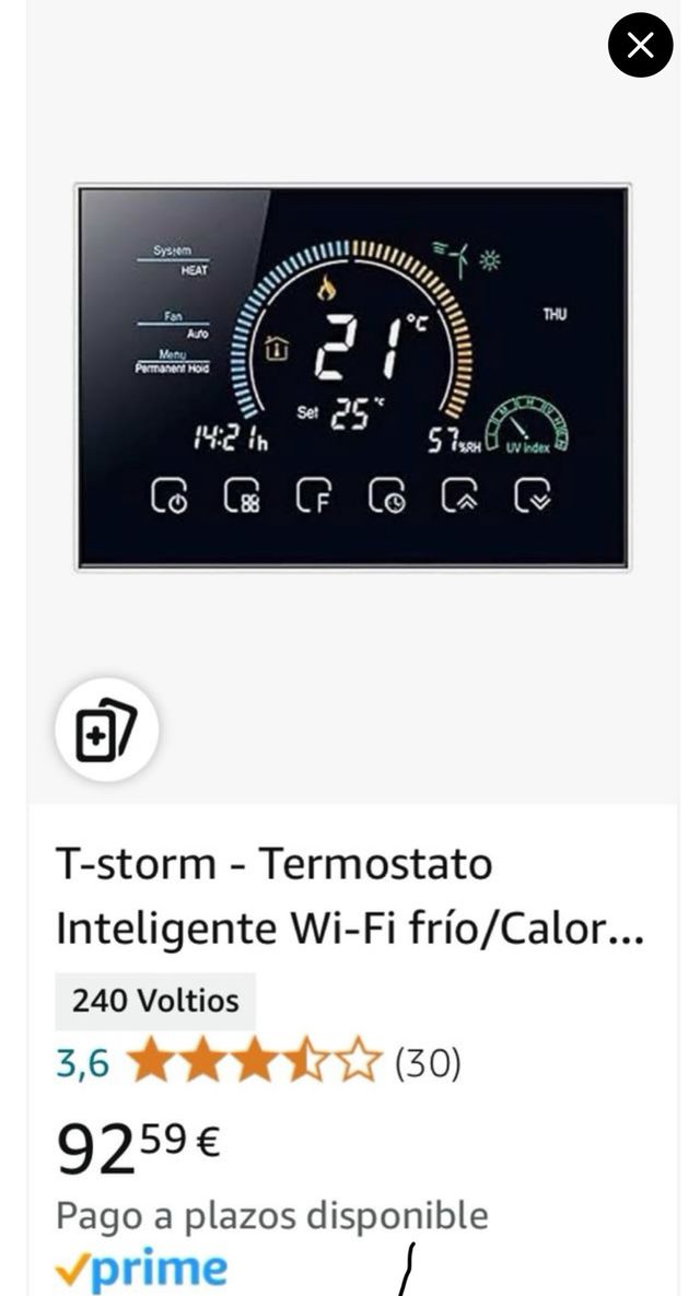 NUOVO termostato