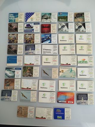 Tarjetas de teléfono antiguas