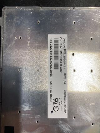 Teclado Original Portatil Lenovo Retroiluminado.