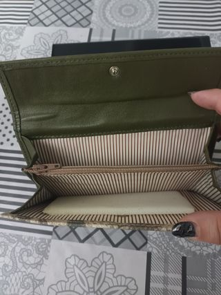 Cartera monedero piel