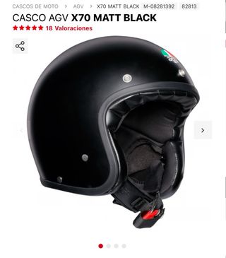 CASCO AGV X70 MATT BLACK JET