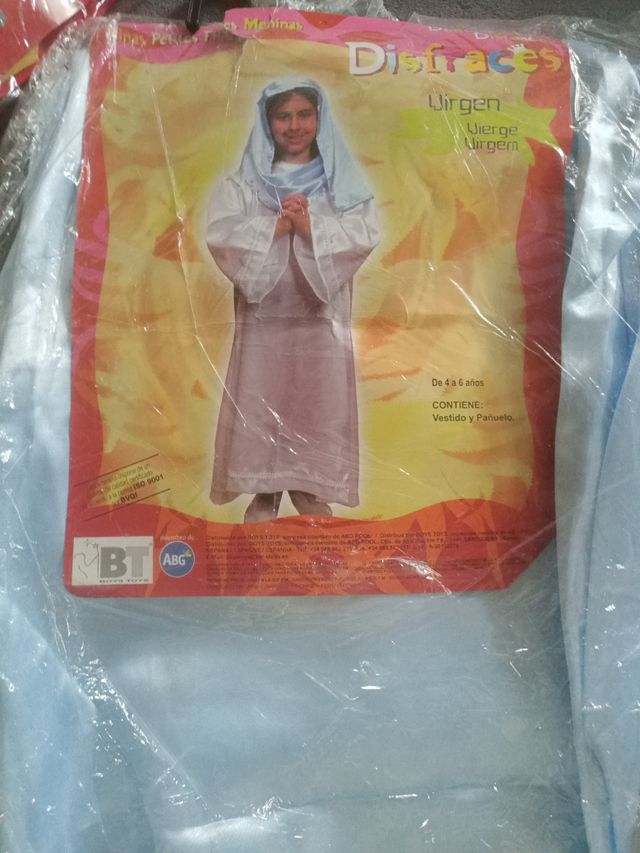 Disfraz de virgen 