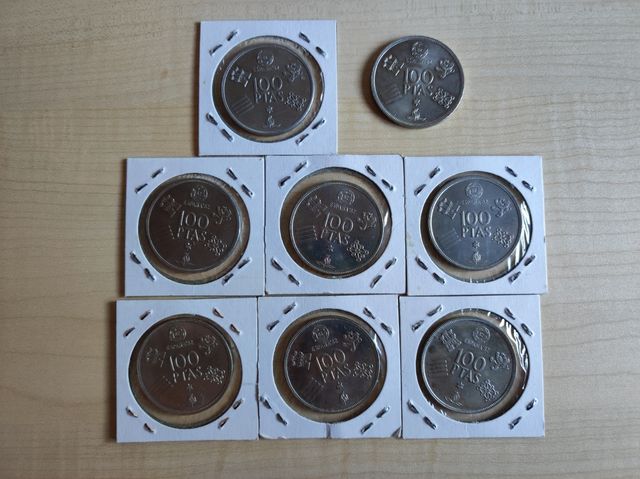 15 monete Juan Carlos I del 1975 e 1980